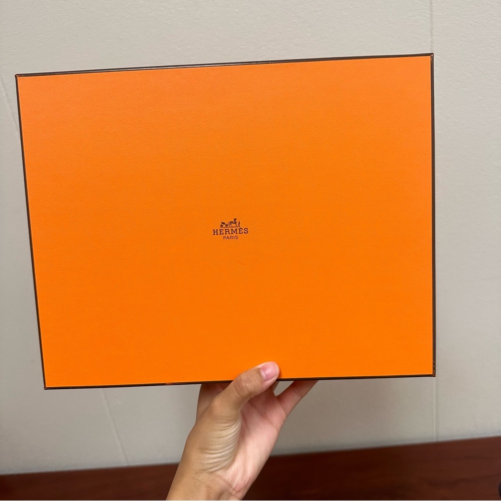 Hermes box and ribbon